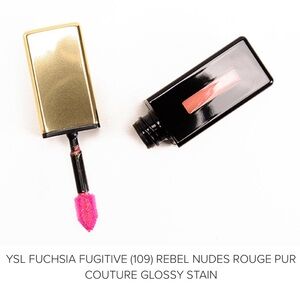 YSL Rouge Pur Couture Glossy Stain lipstick#109 Encre Rose Pink discontinued💋